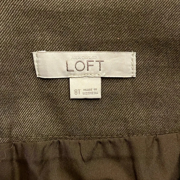 LOFT Hunter Green Skirt Size 8T - Picture 2 of 4